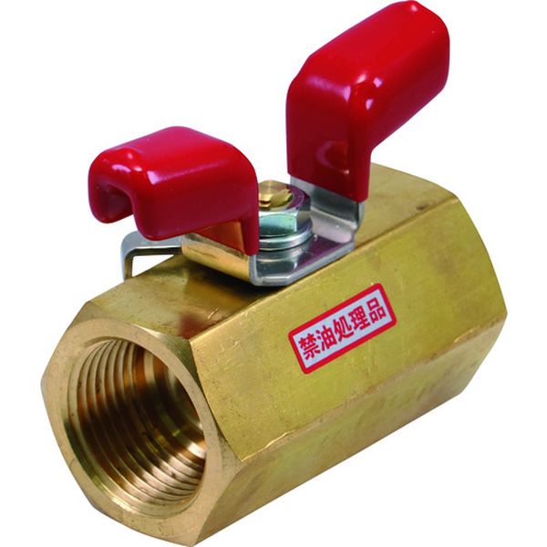 BBS32325RC 161-0867  黄銅製禁油処理ボールバルブ(ウィング)