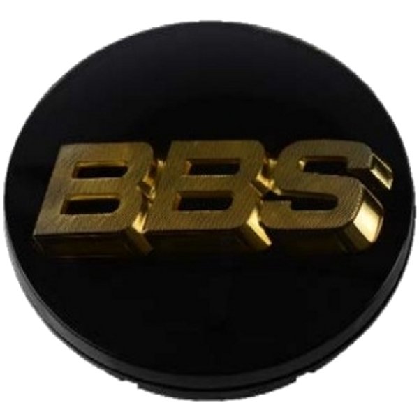 Center Cap 70.6mm Black/Gold (3-tab) (56.24.080)
