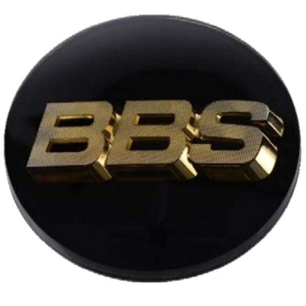 Center Cap 70.6mm Black/Gold (4-tab) (56.24.120)