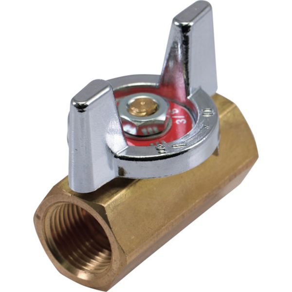 BBS6110RC 219-6339  エアー(水)抜き穴付き 黄銅製ボールバルブ