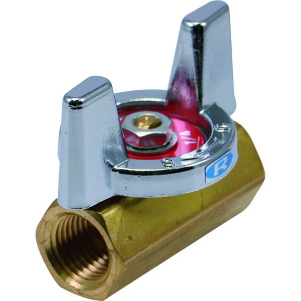 BBSA0615RC 224-1271  RoHS10物質対応 黄銅製ボールバルブ(蝶ハンドル)