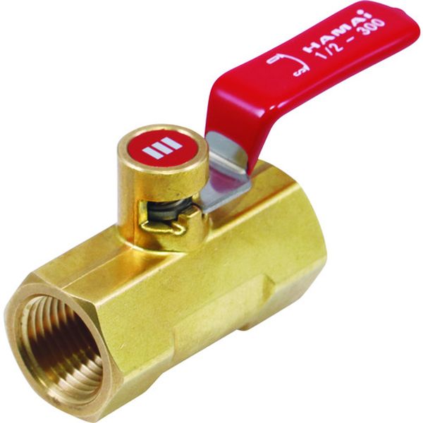 BBSB5108RC 161-0806  黄銅製ロック機能付きボールバルブ(レバー)