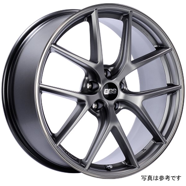 CI-R 19x9.5 5x120 ET25 Platinum Silver Polished Rim Protector Wheel -82mm PFS/Clip Required