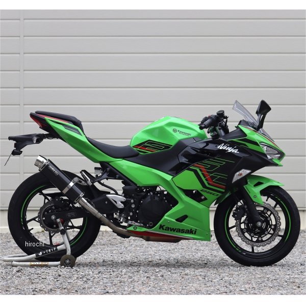 スリップオンマフラー ラウンド JMCA認証 18年以降 Ninja250 カーボンサイレンサー