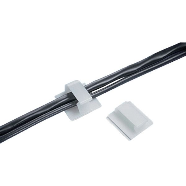 パンドウイット 固定具 コードクリップ ゴム系粘着テープ付き ナチュラル