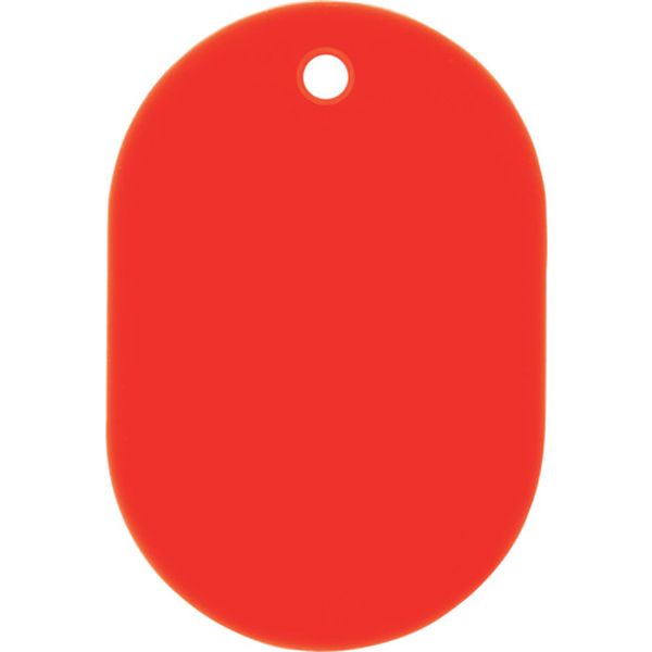 BF1PRD 113-2523  スチロール番号札 大 無地 5枚入 赤 10袋入り