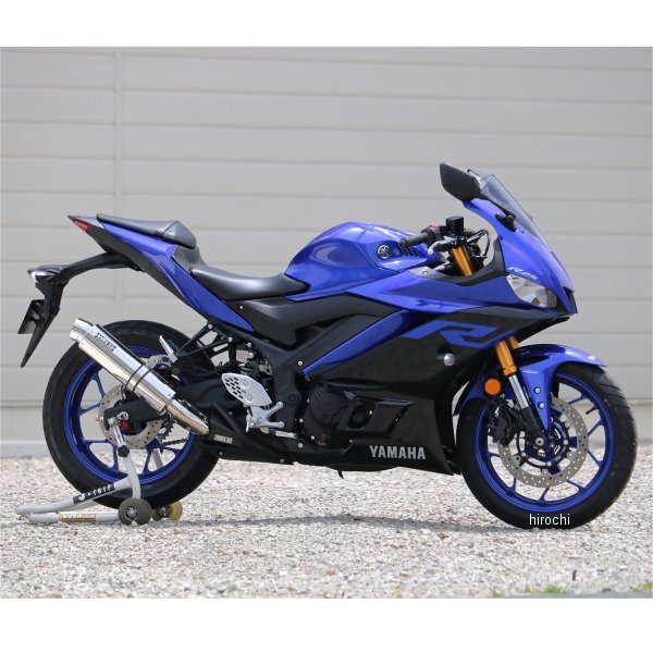 スリップオンマフラー ラウンド JMCA認証 15年-21年 YZF-R25、YZF-R3 ステンレス