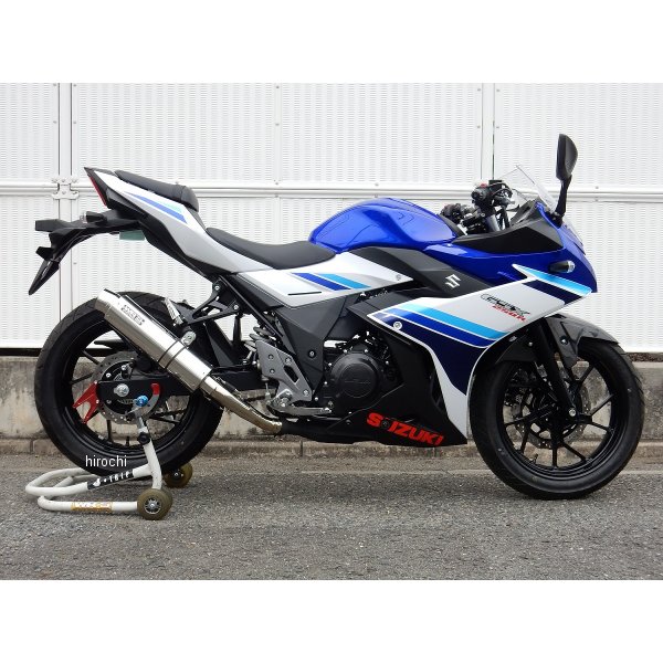 スリップオンマフラー ラウンド JMCA認証 17年-22年 GSX250R ステンレス