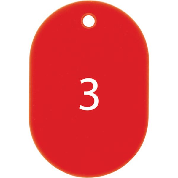 番号札 大 番号入り1～25 赤 (25枚入)