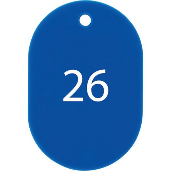 番号札 大 番号入り26～50 青 (25枚入)