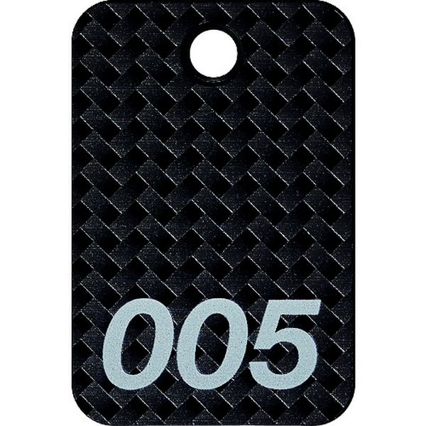 番号札 四角 大 番号入り1～25 黒 (25枚入)