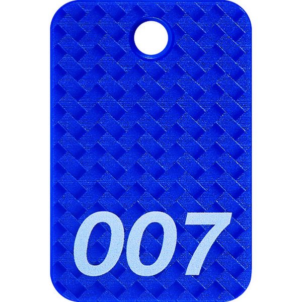 番号札 四角 大 番号入り1～25 青 (25枚入)