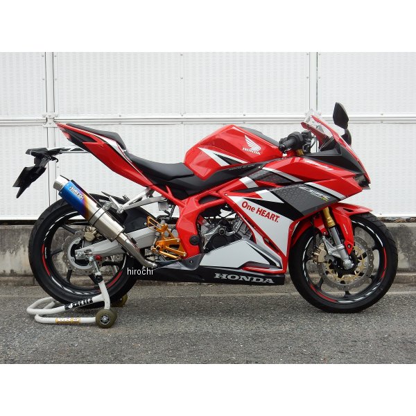 スリップオンマフラー ラウンド JMCA認証 17年-19年 CBR250RR ステンレス/チタン