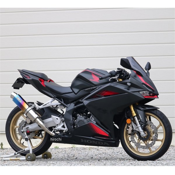 スリップオンマフラー ラウンド JMCA認証 20年-22年 CBR250RR 焼き色チタン