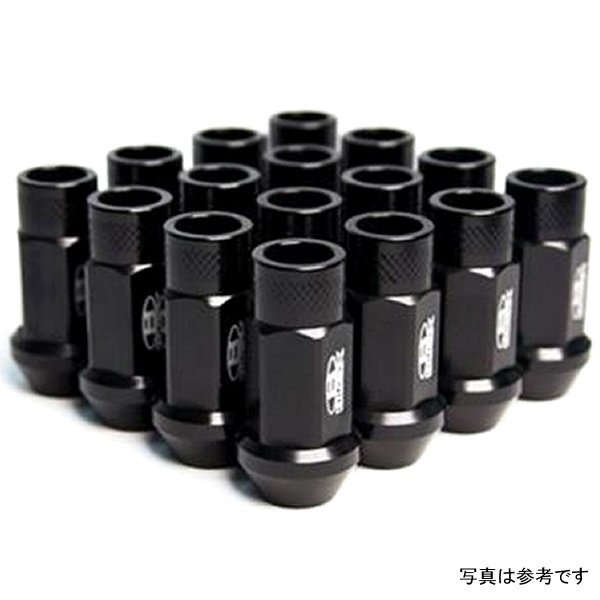 Streetシリーズ Forged Lug Nuts ブラック 12 x 1.5mm - Set of 16 (New Design)