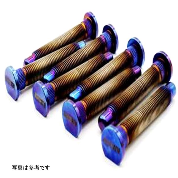 Titanium Extended Wheel Studs M12X1.5mm 8Pcs ホンダ Fitment - Burnt