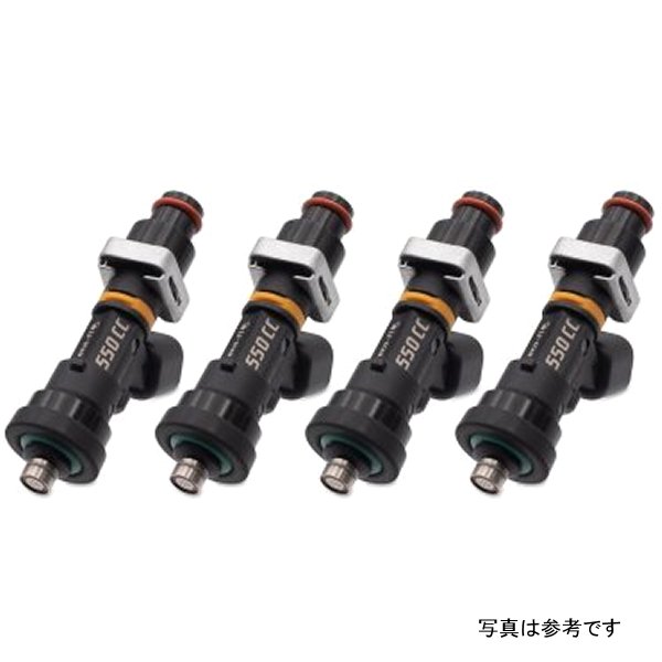 Eco-Fi Street Injectors 550cc/min w/1/2in アダプター ホンダ B/D/Hシリーズ (Set of 4)