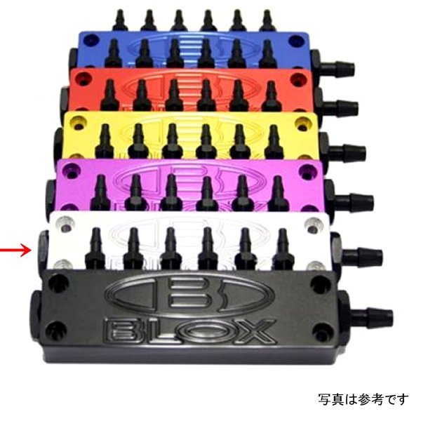 Surface-mount Vacuum Block - 6-Port / Billet Aluminum - Silver