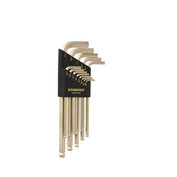 ボールポイント・L-レンチ ロング インチ セット13本組(0.050-3/8)