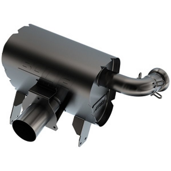 15-22 Can-Am Maverick X3 900cc Triple Turbo Manifold-Back Exhaust Atak Muffler ブラック Coated