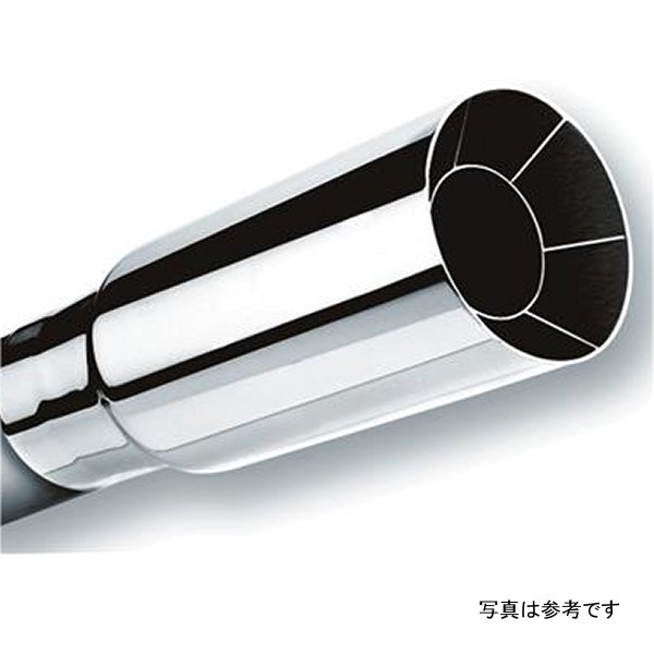 Universal Polished Tip Single Round Intercooled (inlet 2 1/4in. Outlet 2 1/2in)