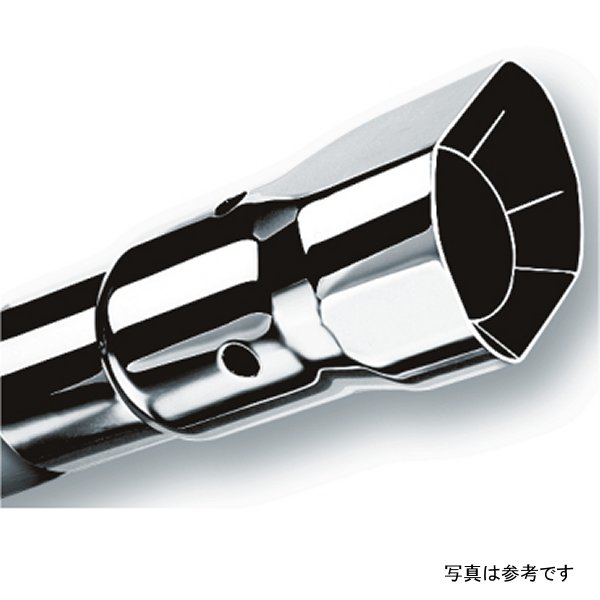 Universal Polished Tip Single Square Angle-Cut Intercooled (inlet 2 1/4in. Outlet 2 1/2 x 2 3/