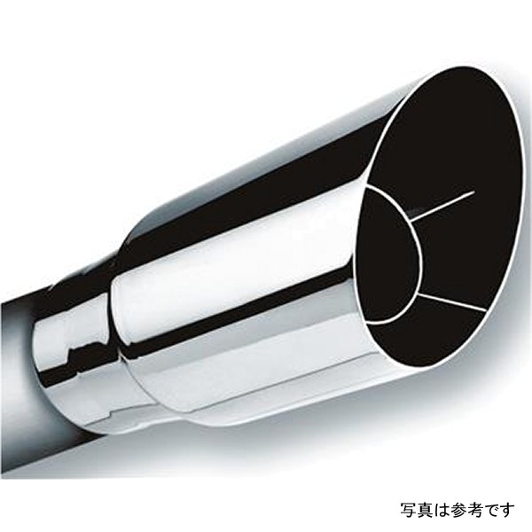 Universal Polished Tip Single Round Angle-Cut (inlet 3in. Outlet 3 1/2in) *NO Returns*