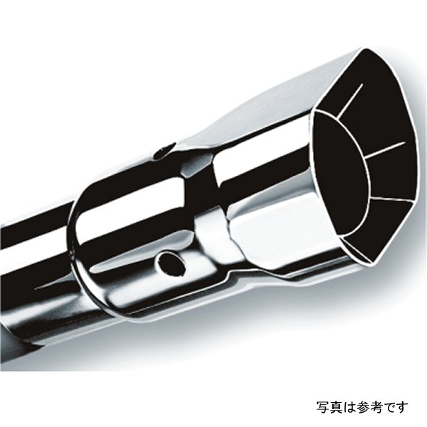 Universal Polished Tip Single Square Angle-Cut Intercooled (inlet 2 1/2in. Outlet 2 7/8 x 2 3/