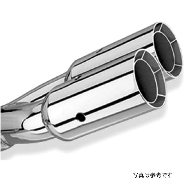Universal Polished Tip Dual Round Intercooled (inlet 2 1/2in. Outlet 3in) *NO Returns*
