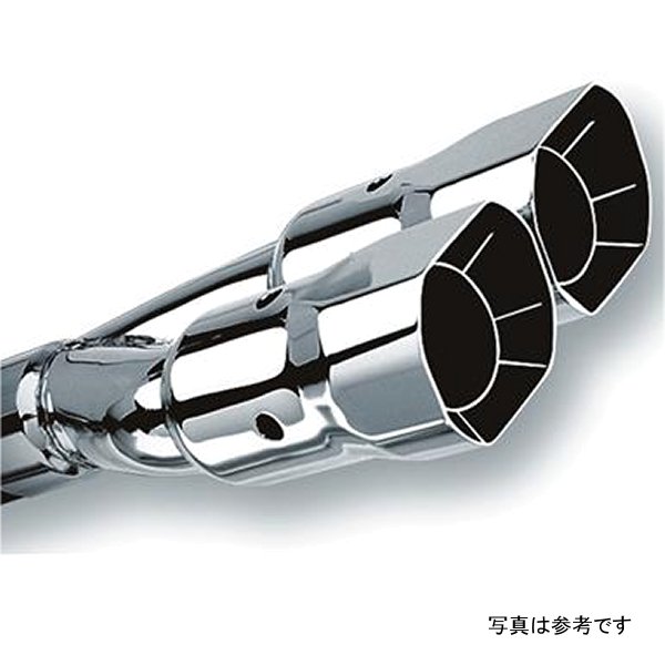 Universal Polished Tip Dual Square Angle-Cut Intercooled (inlet 2 1/2in. Outlet 2 7/8 x 3 3/8i