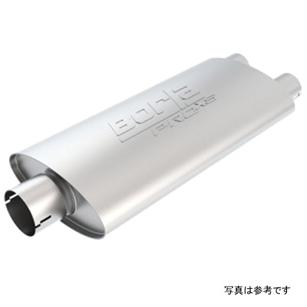 Universal Center/Dual Oval 3in In/2.25in Out 19in x 4in x 9.5in Notched ProXS Muffler