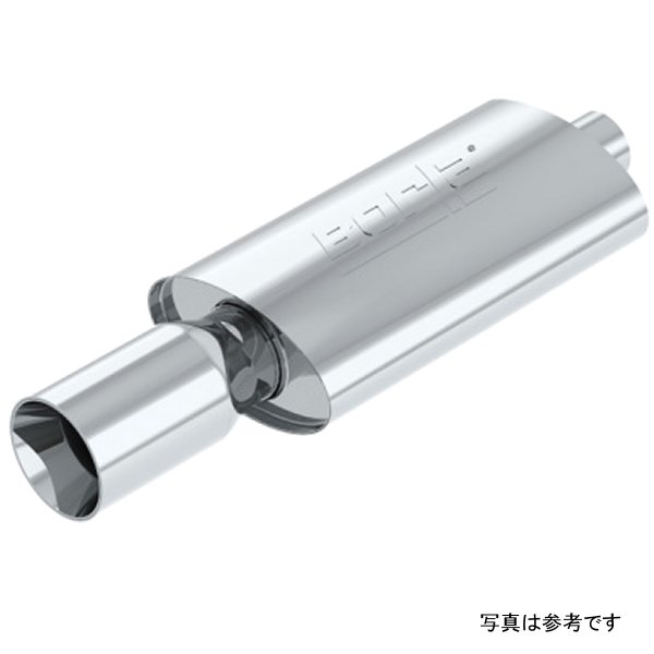 Boomer Muffler Thumper Oval 2-1/4in In 4in Side Rount Out