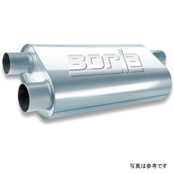 Universal Oval Transverse Single 3in Inlet/2.5in Outlet 19in x 10.25in x 5.5in Turbo Muffler
