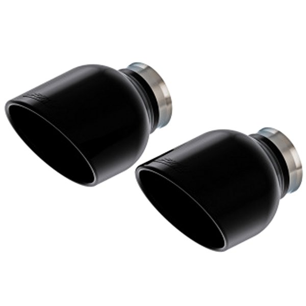 15-24 Dodge Charger V8 / 2023 Chrysler 300C T-304 SS Tips 5in Outlet ブラック Chrome