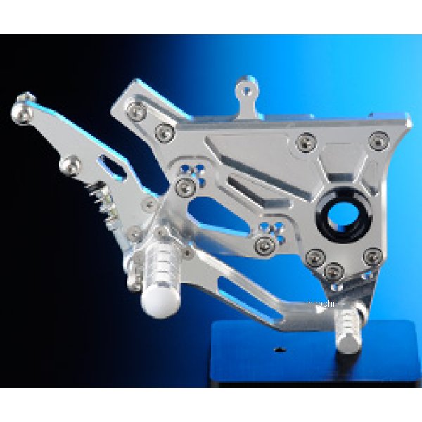 ナイトロレーシング バックステップキット マスターシリンダ無し GPZ900R、GPZ750R シルバー/黒