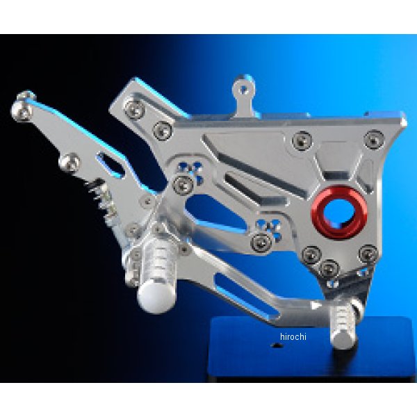 ナイトロレーシング バックステップキット マスターシリンダ無し GPZ900R、GPZ750R シルバー/レッド