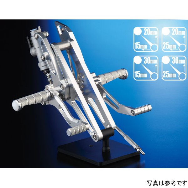 ナイトロレーシング バックステップキット マスターシリンダ有り GSX1100S ファイナル シルバー