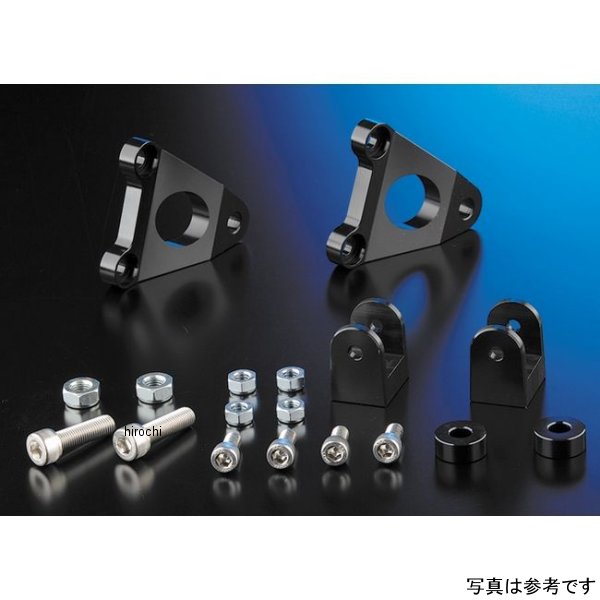 ナイトロレーシング 汎用タンデムステップ ブラケットキット タイプ1 タンデムバー付き 黒