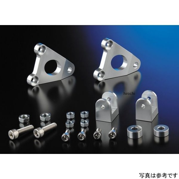 ナイトロレーシング 汎用タンデムステップ ブラケットキット タイプ1 タンデムバー付き シルバー