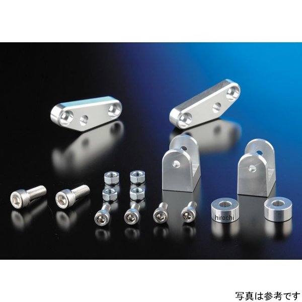 ナイトロレーシング 汎用タンデムステップ ブラケットキット タイプ2 タンデムバー付き シルバー