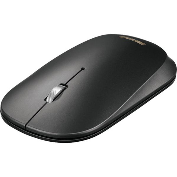 418-5856 薄型 3ボタン Bluetooth BlueLEDマウス ノーマル ブラック