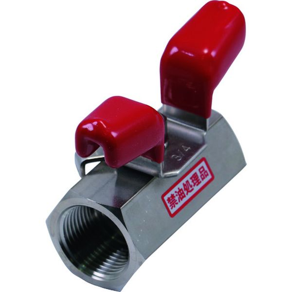 BSS27325RC 161-0915  ステンレス製禁油処理ボールバルブ(ウィング)