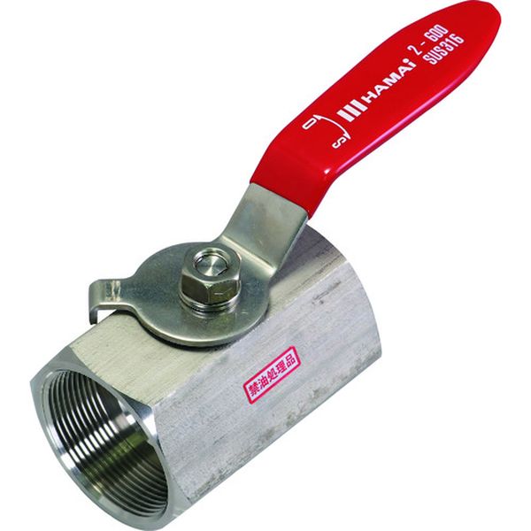 BSS83340RC 161-0907  ステンレス製禁油処理ボールバルブ(レバー)