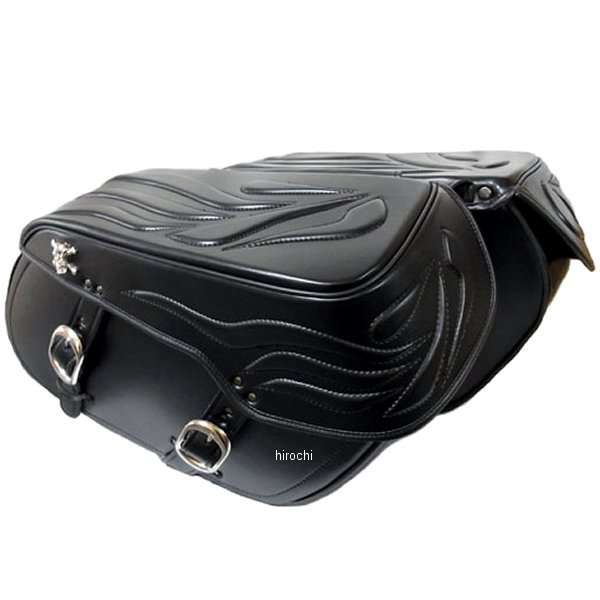 ラージダブルサドルバッグ 3Ｄウィング 28L 黒