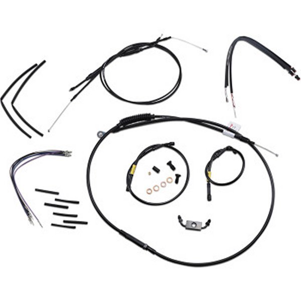 ケーブルキット 黒 Jail Bar 12年‑17年 FXDB ABS付 14インチ用