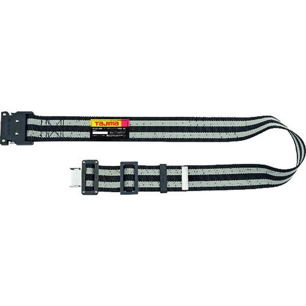 胴ベルト アルミワンタッチバックル M ボーダー白