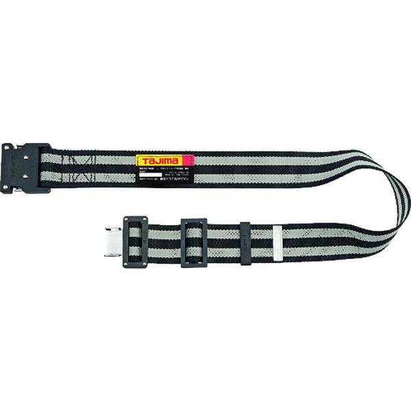 胴ベルト アルミワンタッチバックル S ボーダー白