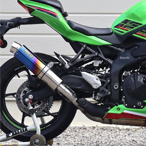 ラウンド スリップオンマフラー ZX-25R SE 焼き色チタンサイレンサー