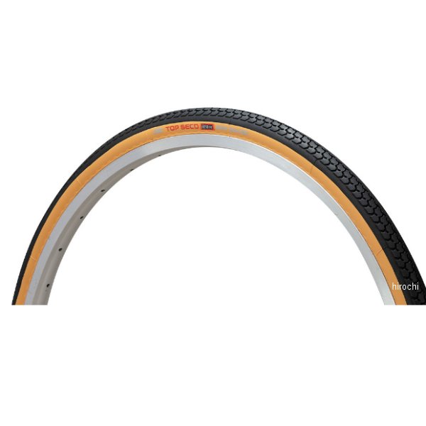 自転車用タイヤ TOPSEED耐摩耗リムセーバー 87型 26×1.3/8 W/O チューブ付き アメ黒