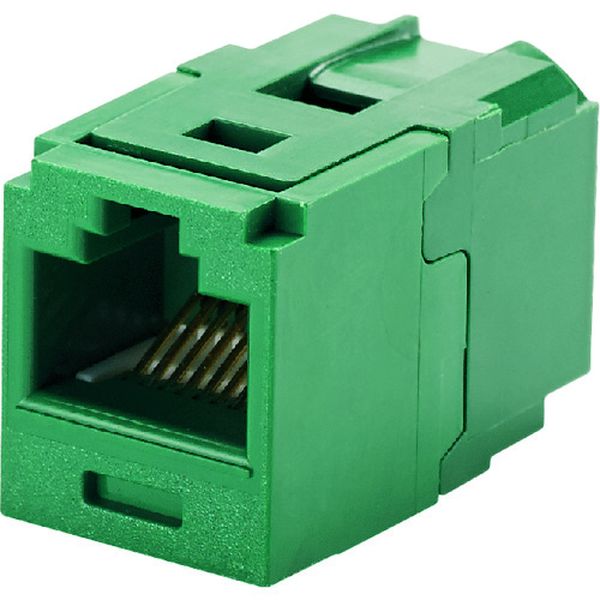 カテゴリ6 JJアダプタ(RJ45中継用ジャック) 緑